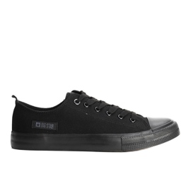Schwarze Herrenturnschuhe Big Star KK174007