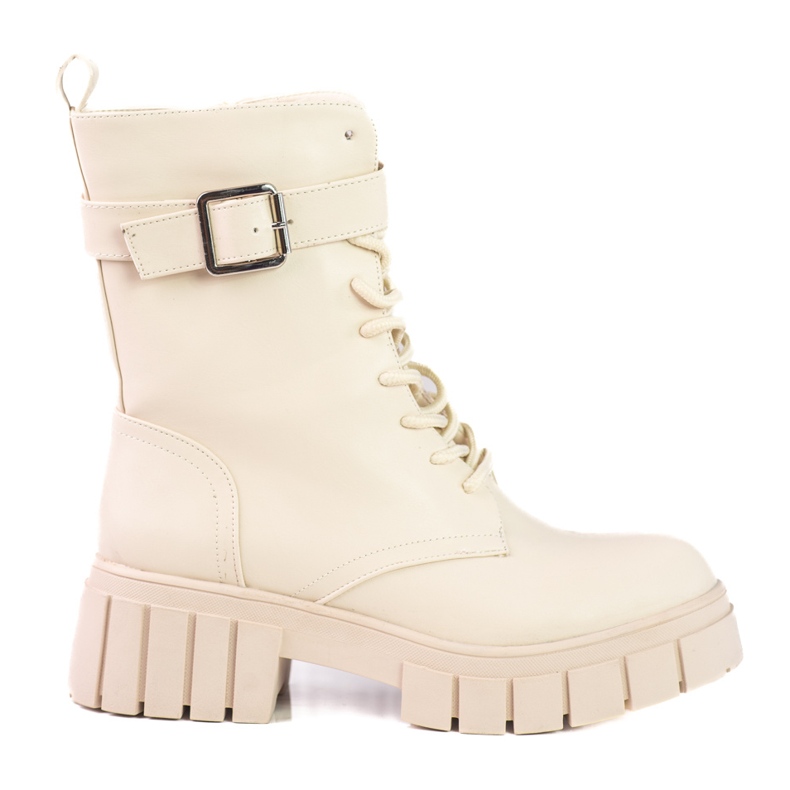 Beige Stiefel für Frauen Shelovet Arbeit