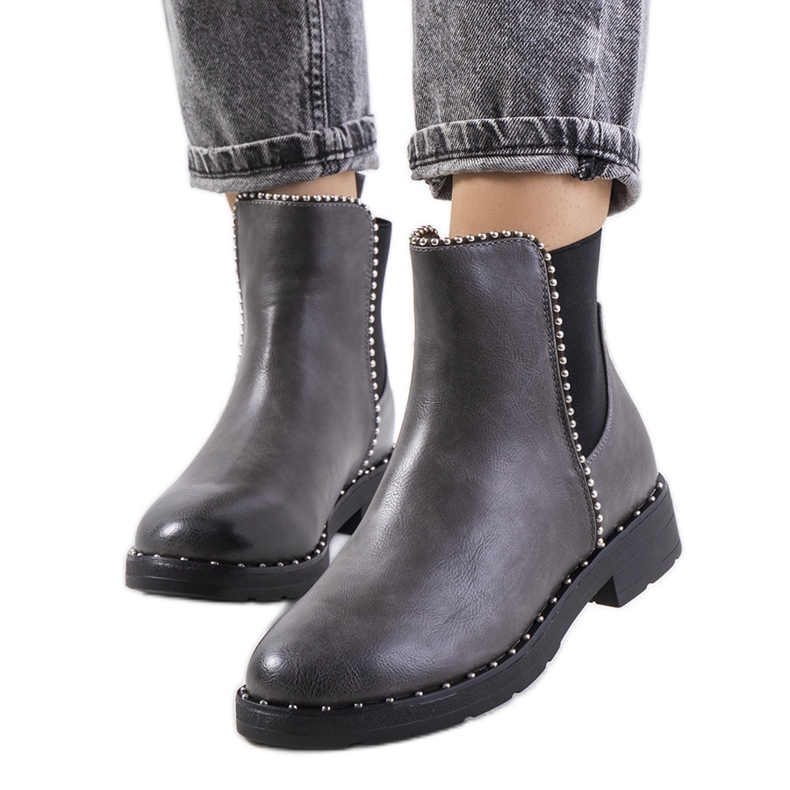 Graue Chelsea Boots von Luton