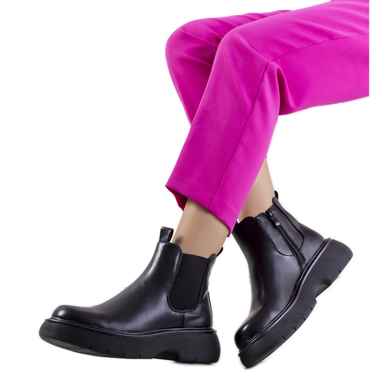 PA1 Schwarze Cromer-Stiefel