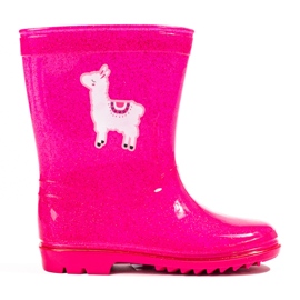 Rosafarbene Glitzer-Stiefel für Mädchen