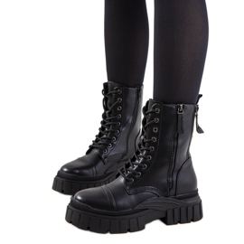 PA1 Schwarze Leeside-Stiefel