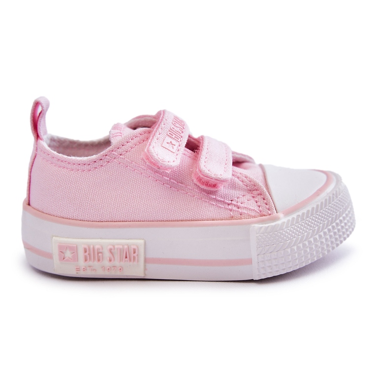 Kinder-Stoffturnschuhe mit Klettverschluss Big Star KK374083 Pink rosa