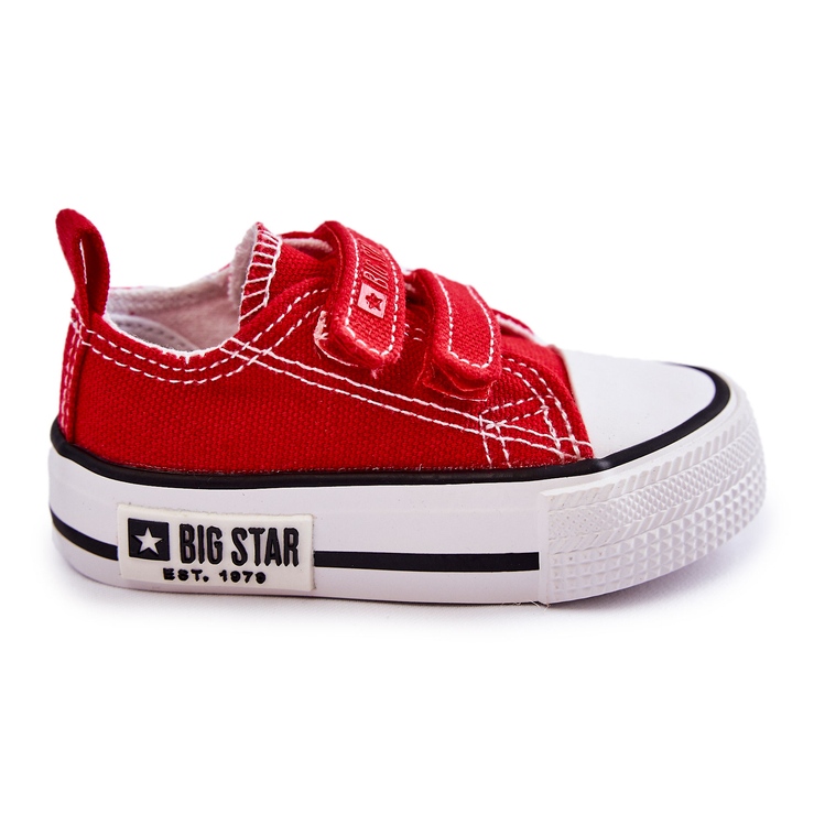 Kinder-Stoffturnschuhe mit Klettverschluss Big Star KK374076 Rot