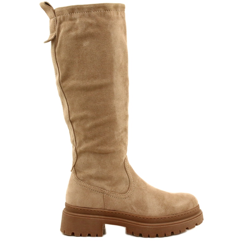 Evento Wildlederstiefel mit dickem Boden 22KZ35-5223 Beige