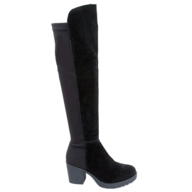 Niamh Black-Stiefel aus Naturleder schwarz