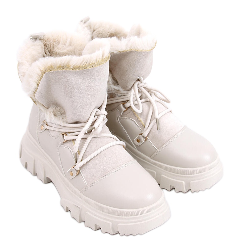 Jarl Beige Schneestiefel für Damen