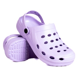 Lilafarbene Pantoffeln von Shelovet für Damen