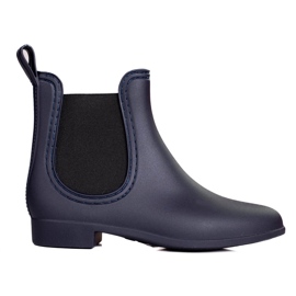 Shelovet matte marineblaue Damengaloschen navy blau