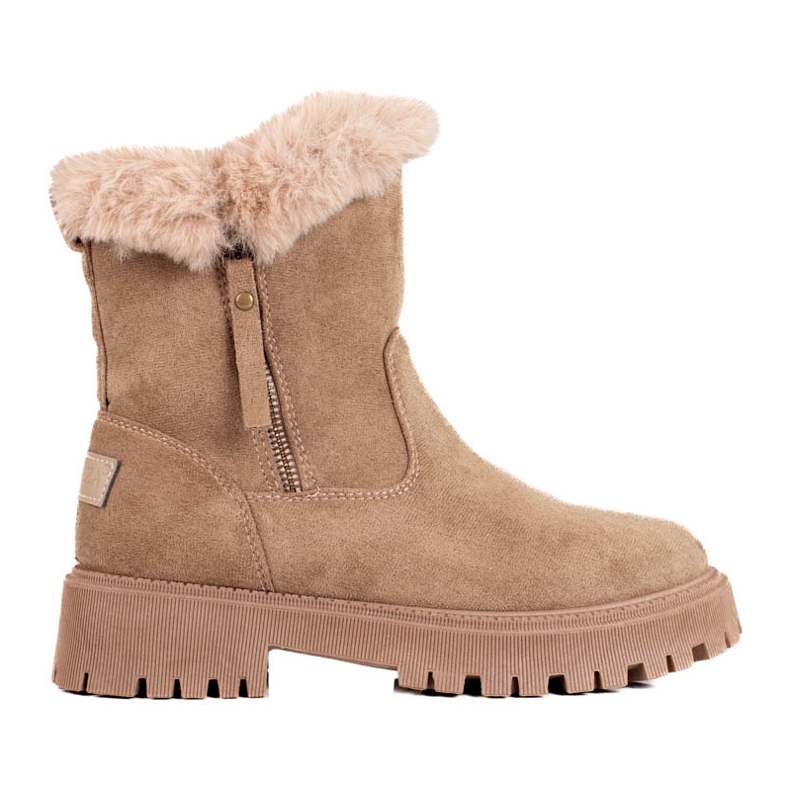Beige isolierte Vinceza-Stiefel für Damen