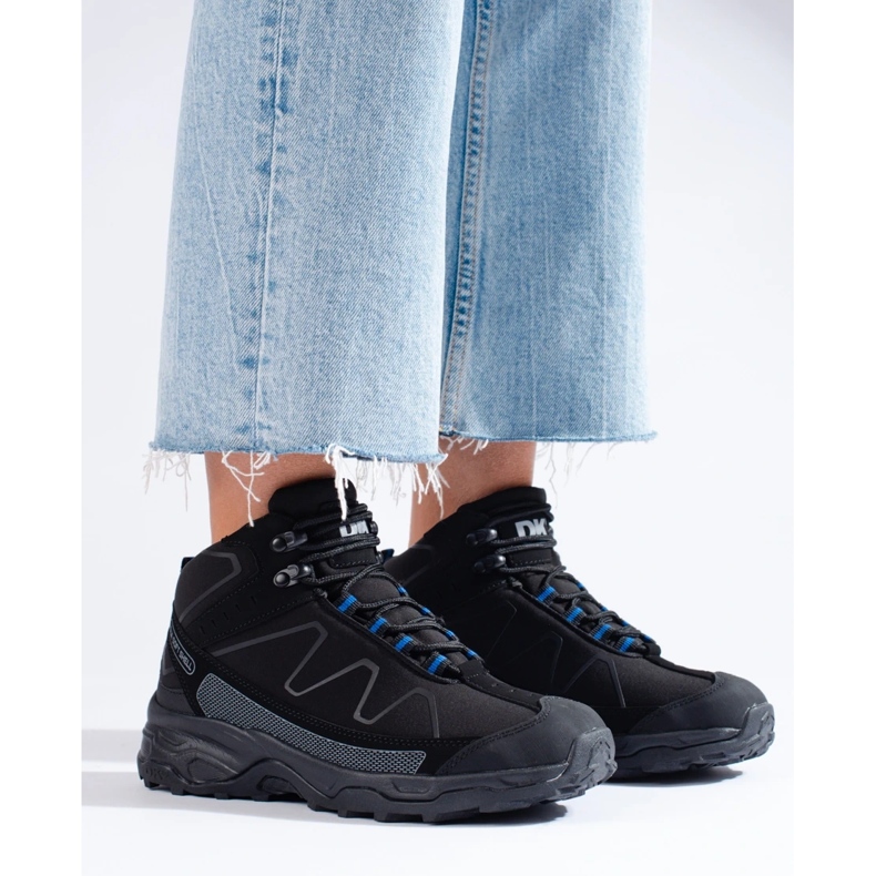 Sport-Trekking-Damenschuhe mit hohem Schaft DK schwarz