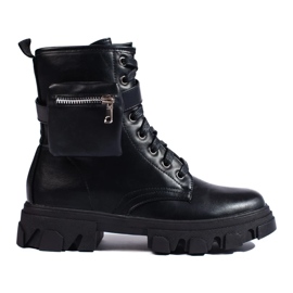 Damenbaggies mit Handtasche schwarz