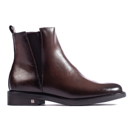 W. Potocki Braune Chelsea Boots für Damen von Potocki