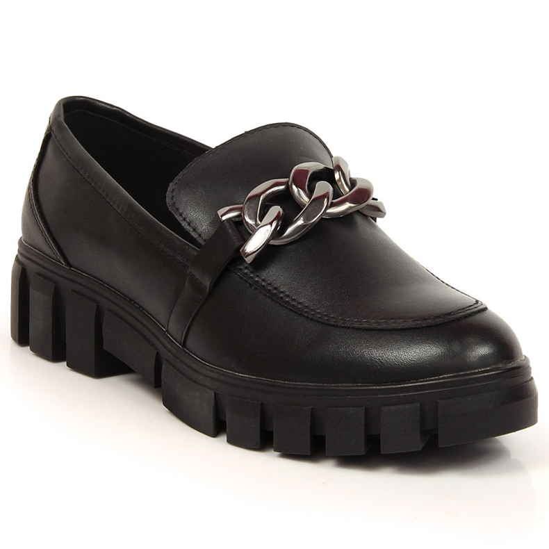 Damen-Slipper auf einer Plattform mit einer schwarzen Kette von Sergio Leone