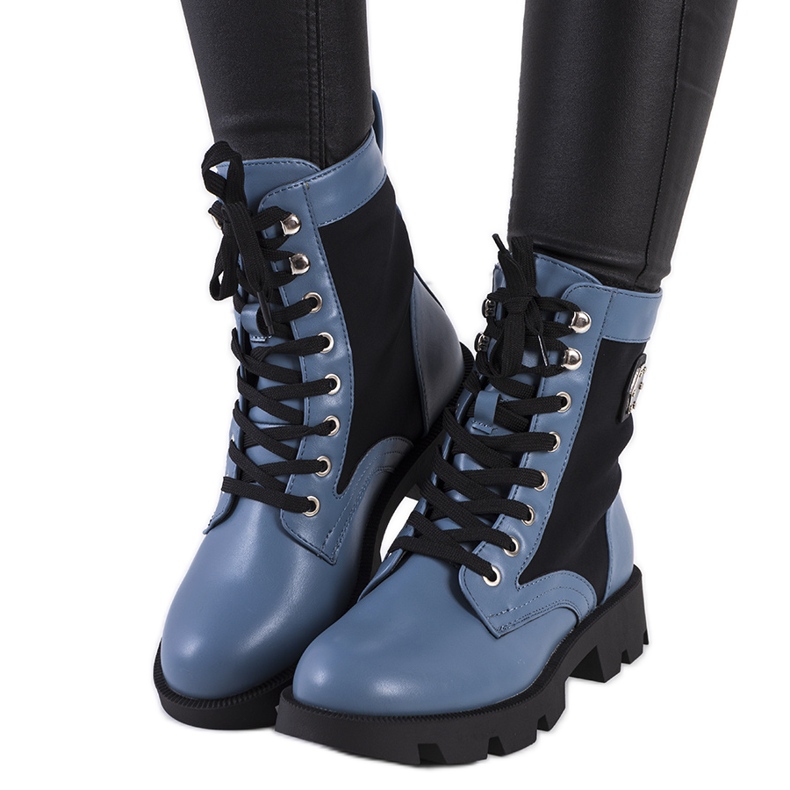 Die blauen Keld-Trapper schwarz