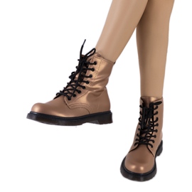 Rosa Narfolk-Stiefel braun mehrfarbig golden