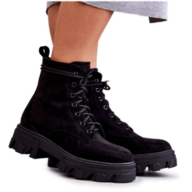 PG1 Wildleder Warme Stiefel Arbeiter Schwarz Darvin