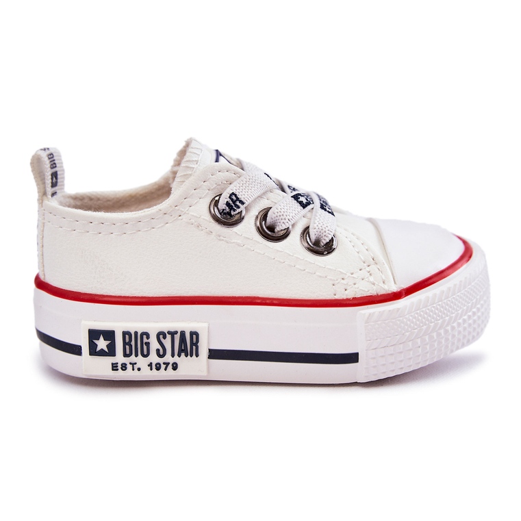 Kinder-Ledersneaker Big Star KK374040 Weiß