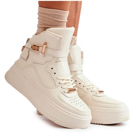 FB2 Isolierte hohe Sportschuhe für Damen Beige Lexa