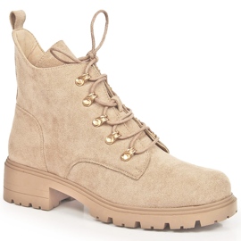 S.Barski Damenstiefel Wildleder beige S. Bararski