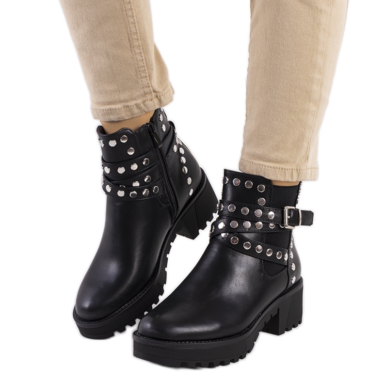 Schwarze Kinecardine-Stiefel