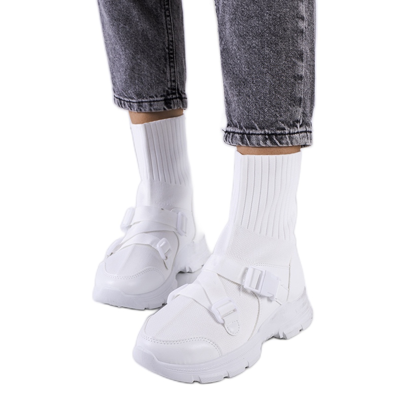 Weiße Saker-Sneakers