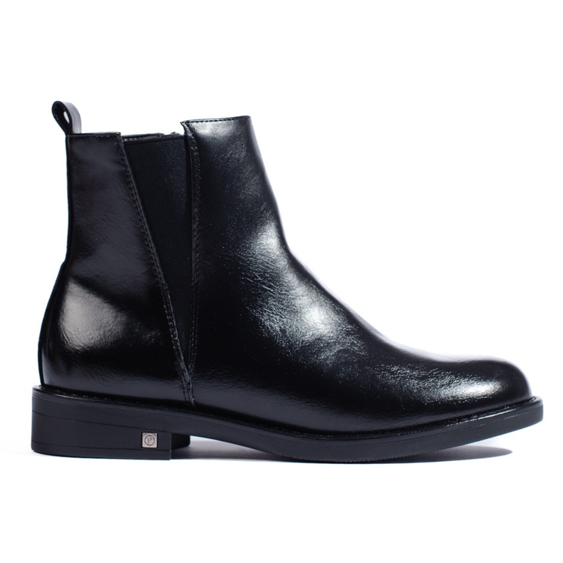W. Potocki Schwarze Chelsea Boots für Damen von Potocki