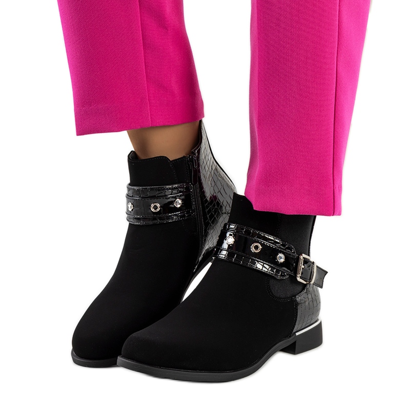 Schwarze Sutton-Stiefel