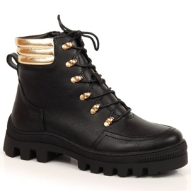 Trapper der Potocki W WOL103A Plattform schwarz golden