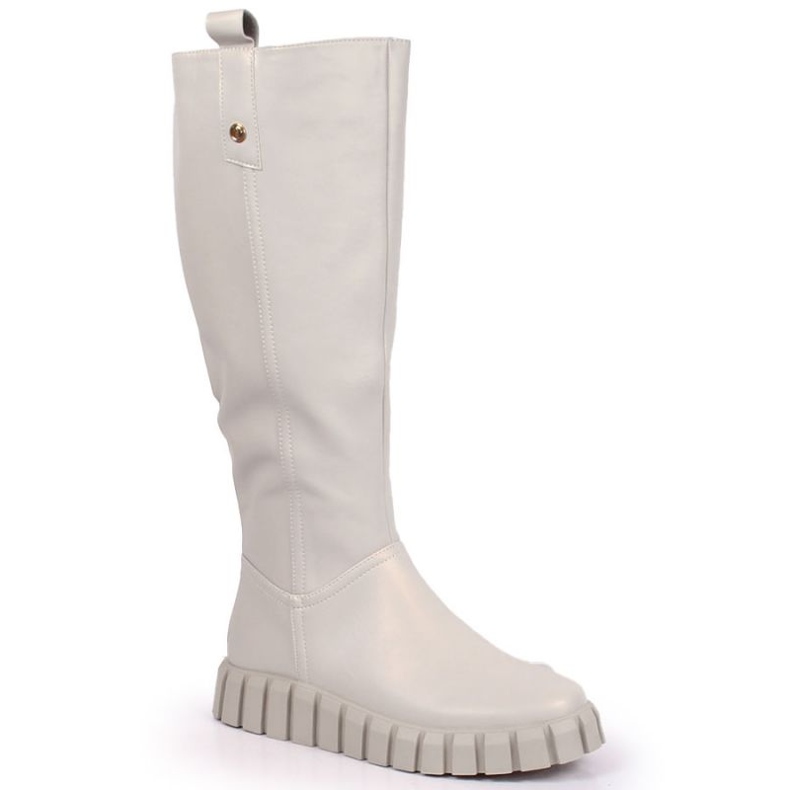 Flache isolierte Stiefel Potocki W WOL100B beige