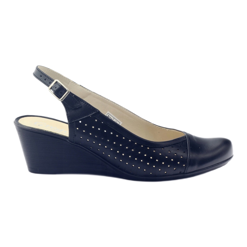 Sandalen für Damen bedeckt Zehen Gregors 591 cz schwarz