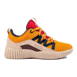 Big Star-Sneaker für Damen KK274061 beige braun rot gelb