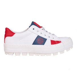 Big Star-Turnschuhe für Damen KK274041 weiß rot marineblau
