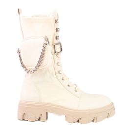 Beige Damentaschen mit einer Shelovet-Tasche