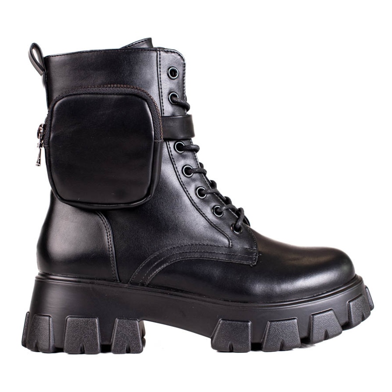 Schwarze Arbeiterinnen mit Schnürung und Tasche