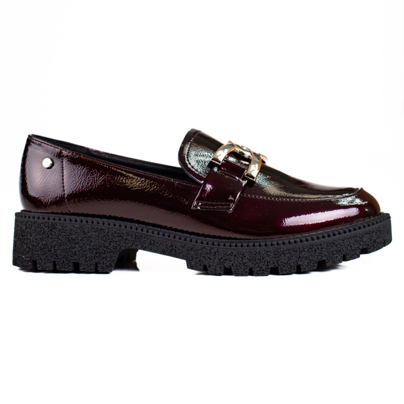 W. Potocki Lackierte Damen-Slipper Potocki bordeaux rot