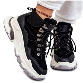 Hohe Sportschuhe für Damen GOE KK2N4098 Schwarz