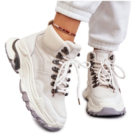 Hohe Sportschuhe für Damen GOE KK2N4097 Hellbeige