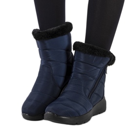 Marineblaue Steppstiefel von Blibrey