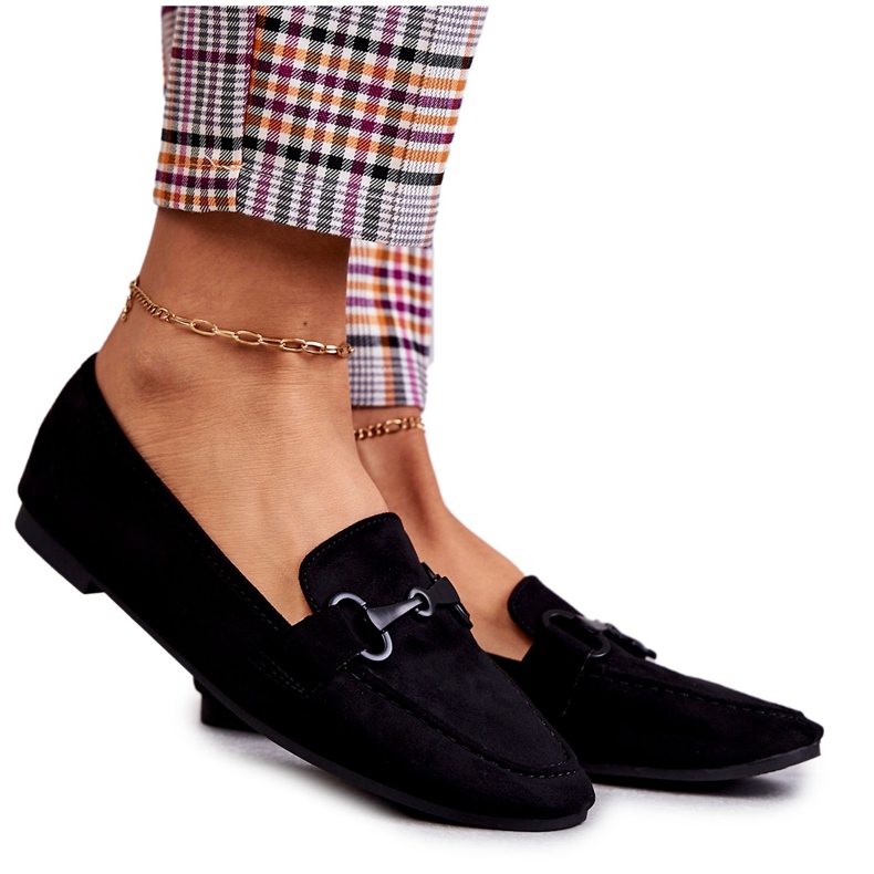 FB2 Schwarze Roddie Klassische Wildleder-Loafer