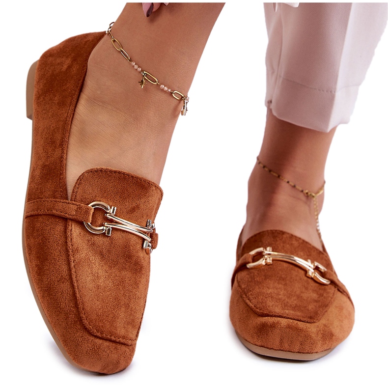 FB2 Kamelfarbene Roddie Classic Suede Loafer braun