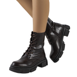 Holcomb braune matte Stiefel