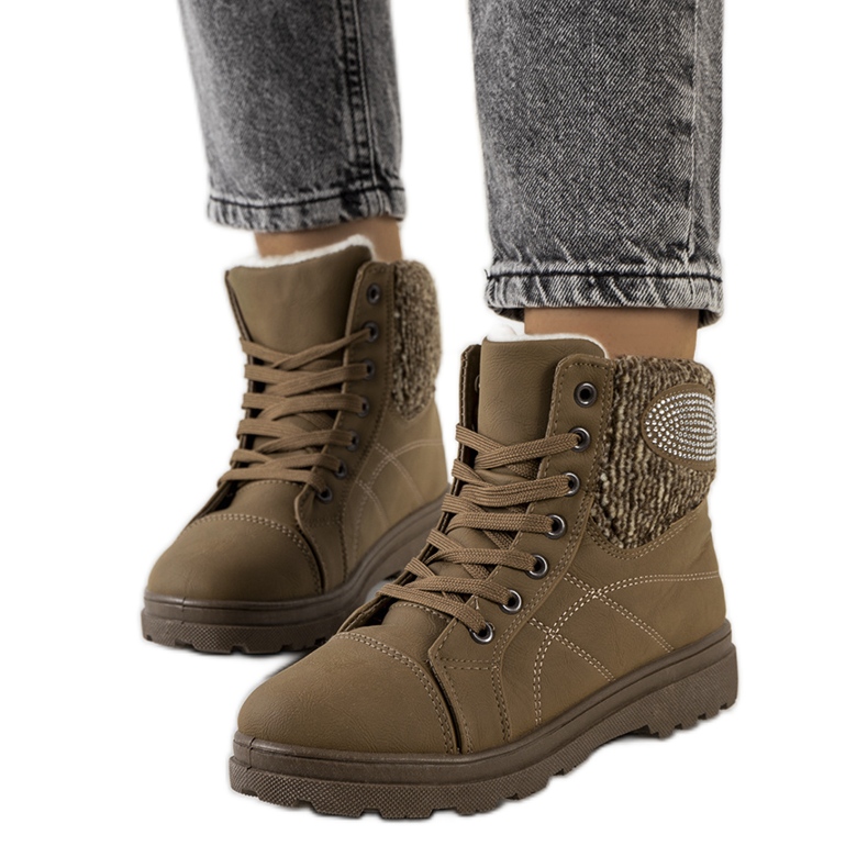 Grüne isolierte Stiefel von Wilkins