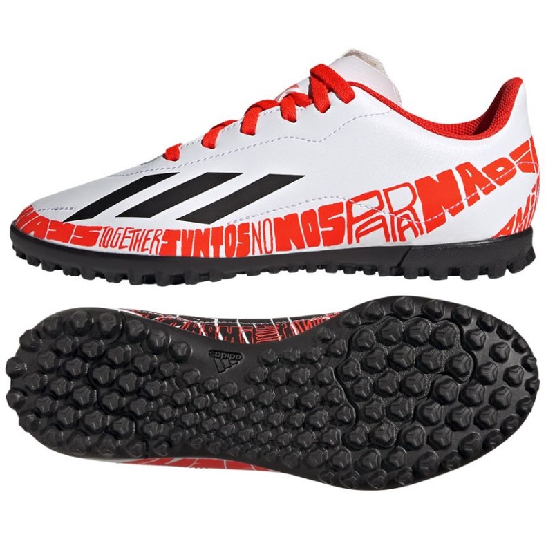 Adidas X Speedportal.4 Messi Tf Jr GW8402 Fußballschuhe weiß weiß