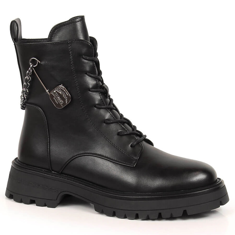 Schwarze isolierte Stiefel Damenstiefel schwarz Filippo PAW372