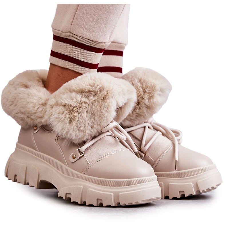 PS1 Warme Stiefel Beige Charles Trappers