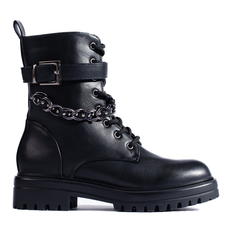 Damenbeutel mit Kette schwarz