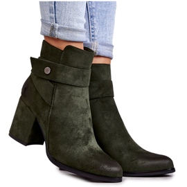 PL4 Damen Wildleder Stiefeletten La.Fi 260041BGR-SU Grün