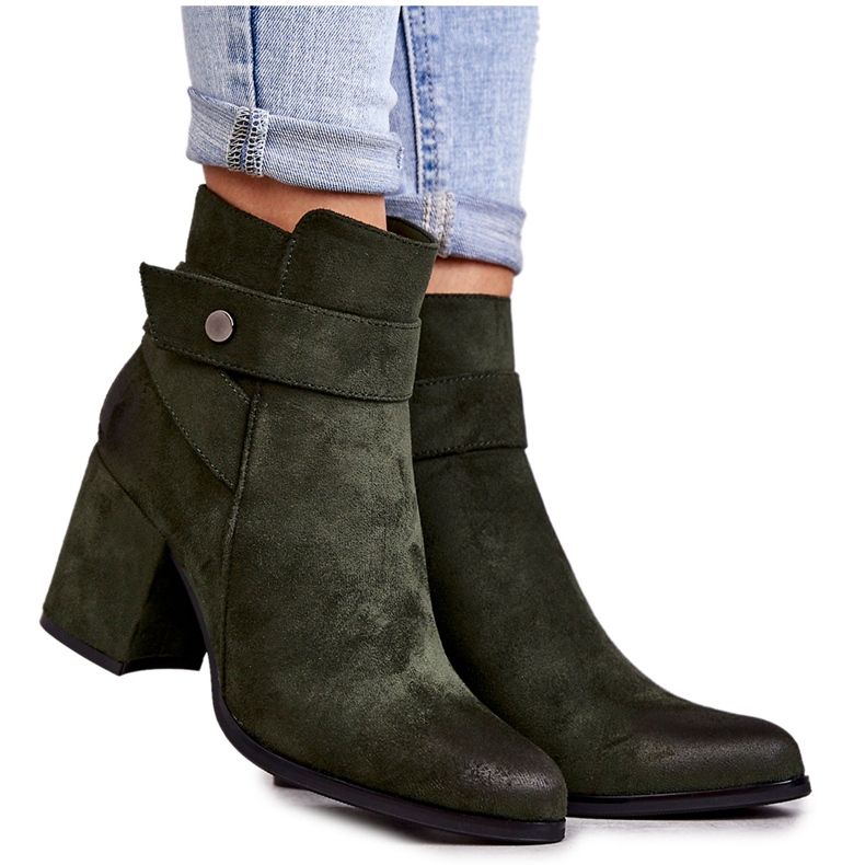 PL4 Damen Wildleder Stiefeletten La.Fi 260041BGR-SU Grün