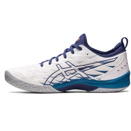 Asics Blast Ff 3 M 1071A076 100 Handballschuh weiß marineblau